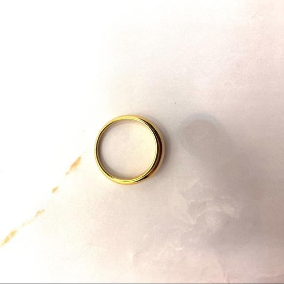 Gold Thin Dome Ring - Picture 4 of 4